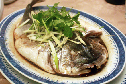 Steamed Silver Croaker