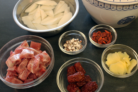 Herbal Pork Soup Ingredients