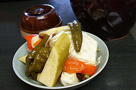 Sichuan pickles ready to eat