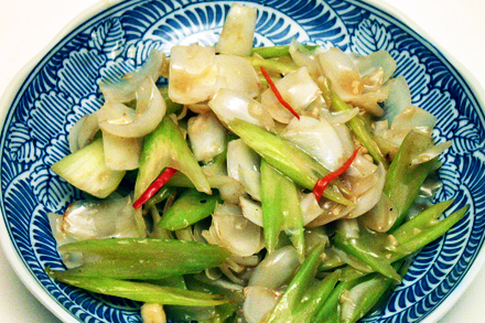 celery lily fry bulbs stir chinese plant baihe eat them dish westerners cook plate recipes dry redcook 2009